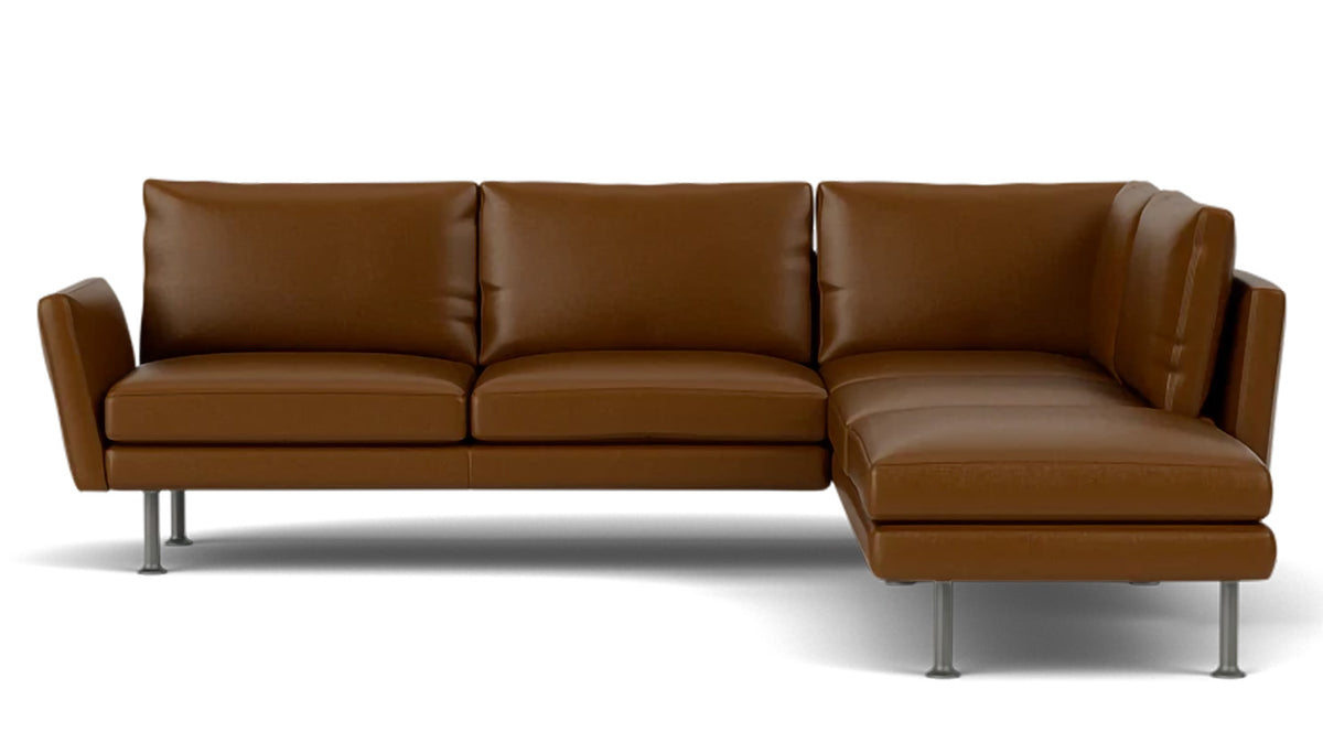 form 2-piece sectional - leather