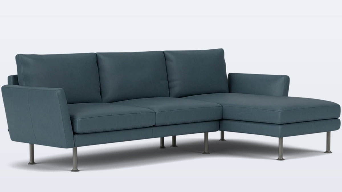 form 2-piece sectional - leather