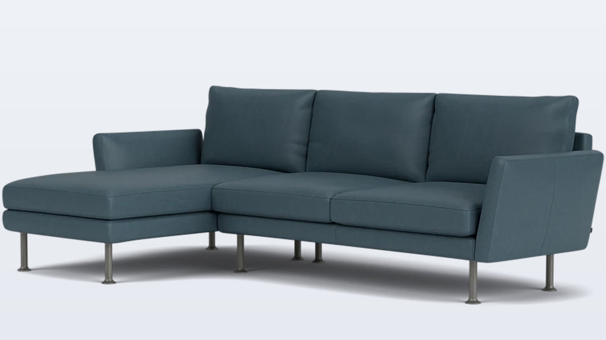 form 2-piece sectional - leather