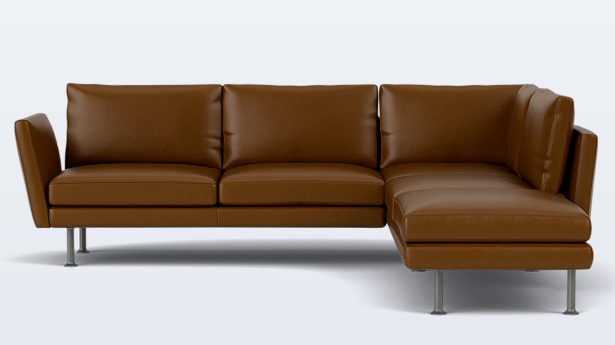 form 2-piece sectional - leather