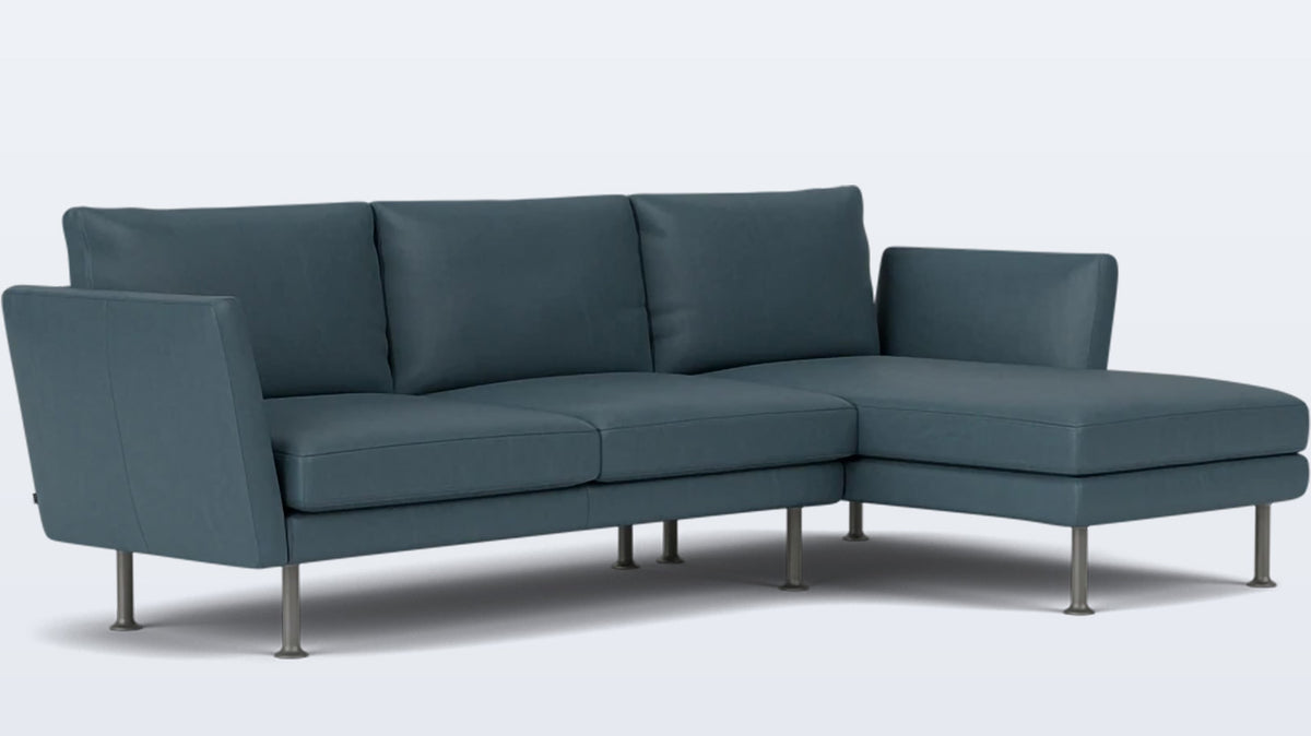 form 2-piece sectional - leather