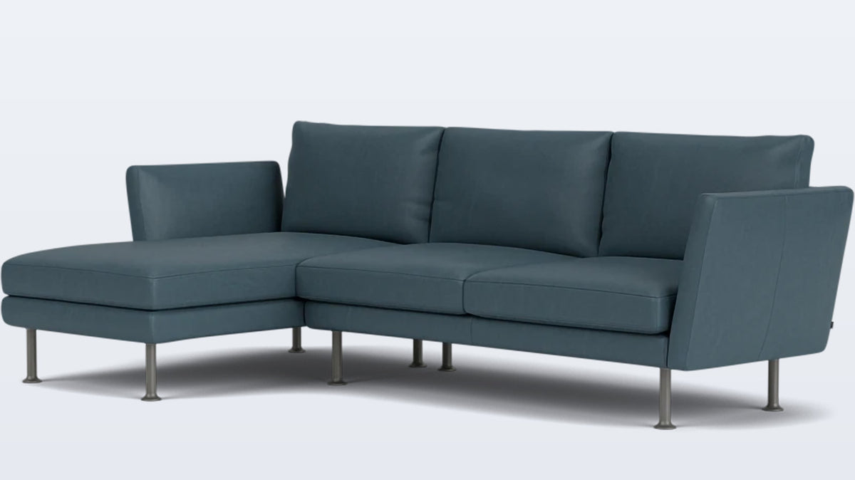 form 2-piece sectional - leather