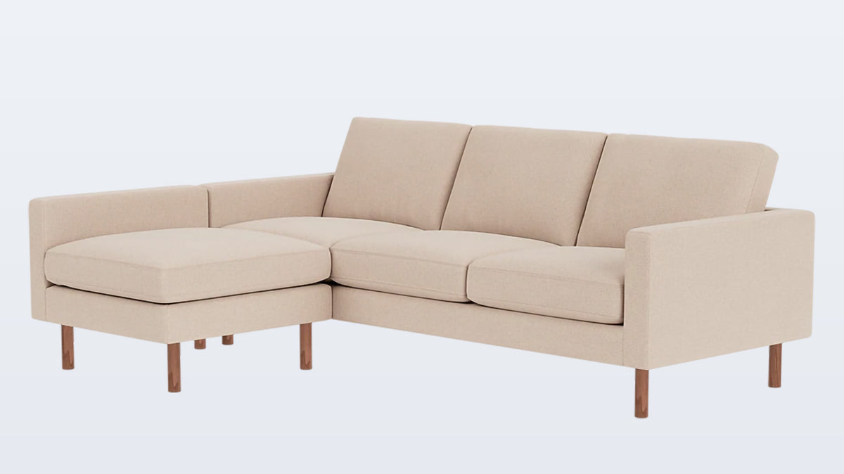 joan 2-piece sectional (plain) - fabric