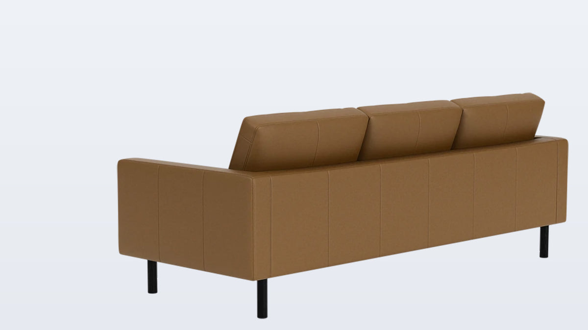 joan 2-piece sectional (plain) - leather