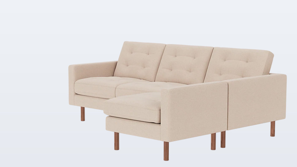 joan 2-piece sectional (tufted) - fabric