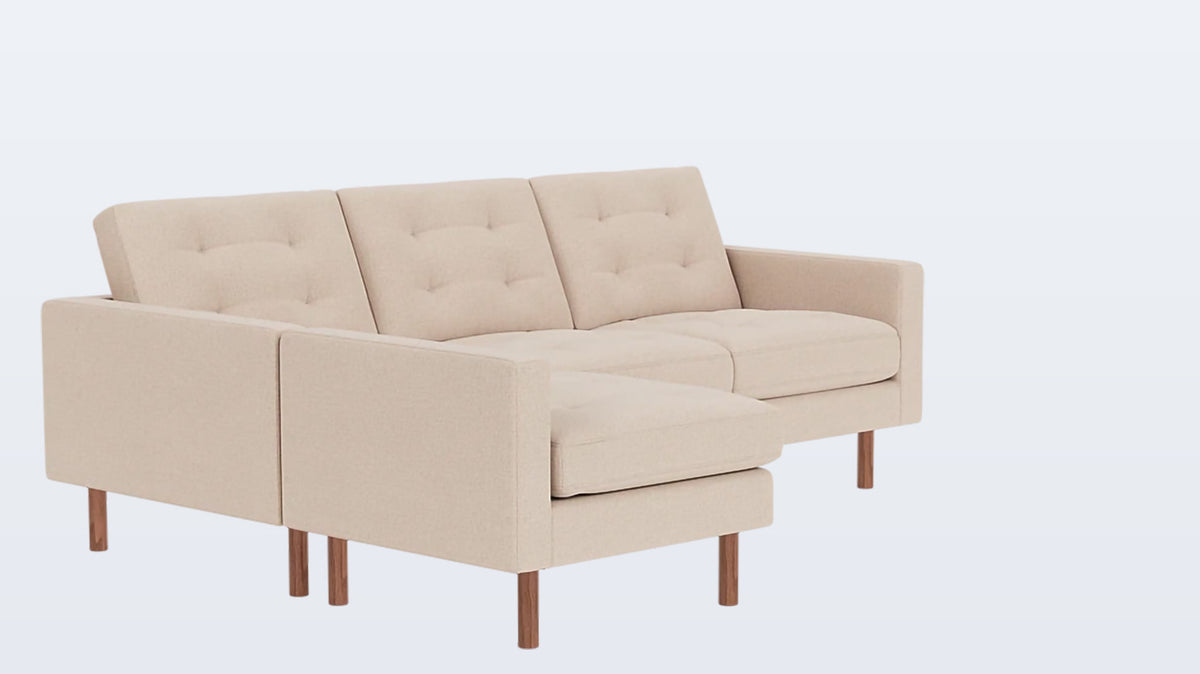 joan 2-piece sectional (tufted) - fabric