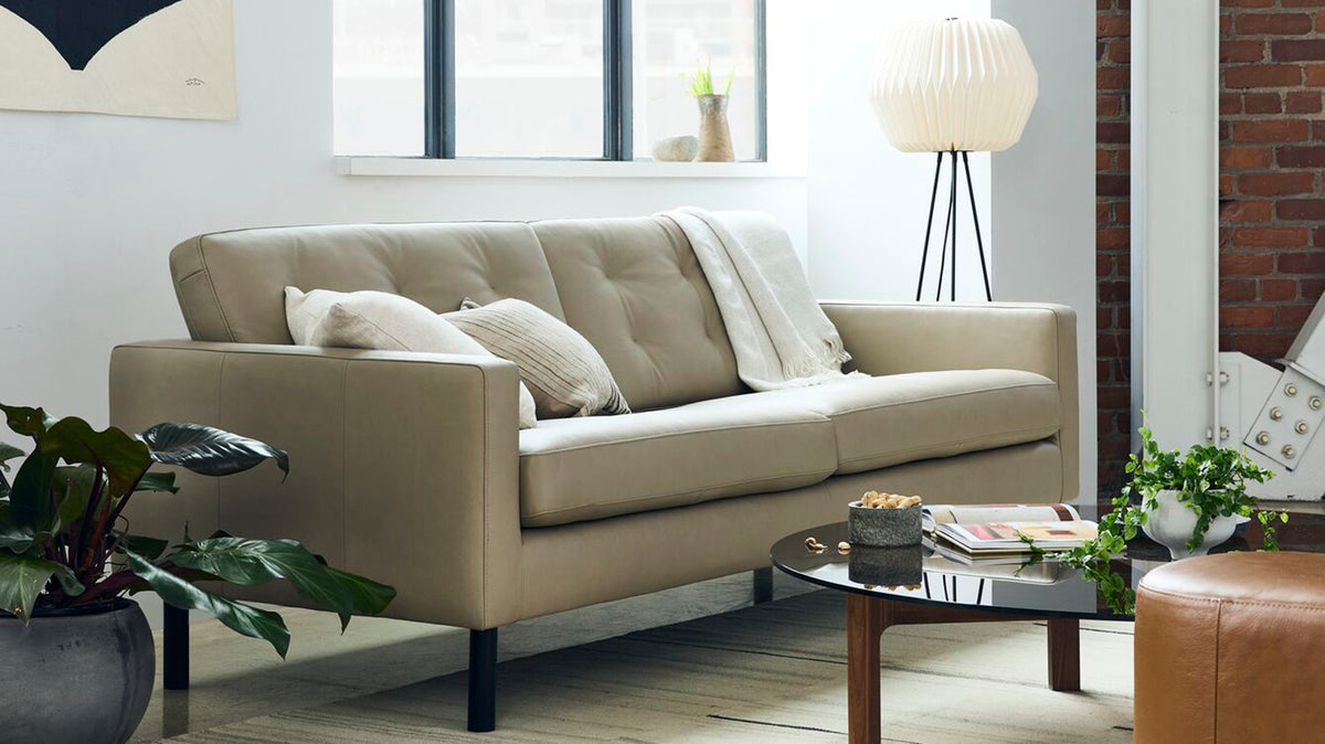 joan 83&quot; sofa (tufted) - leather