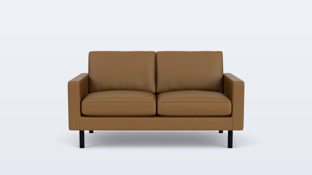 joan loveseat (plain) - leather