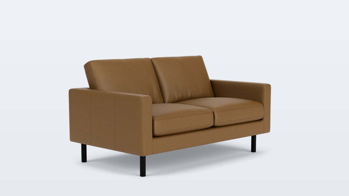 joan loveseat (plain) - leather