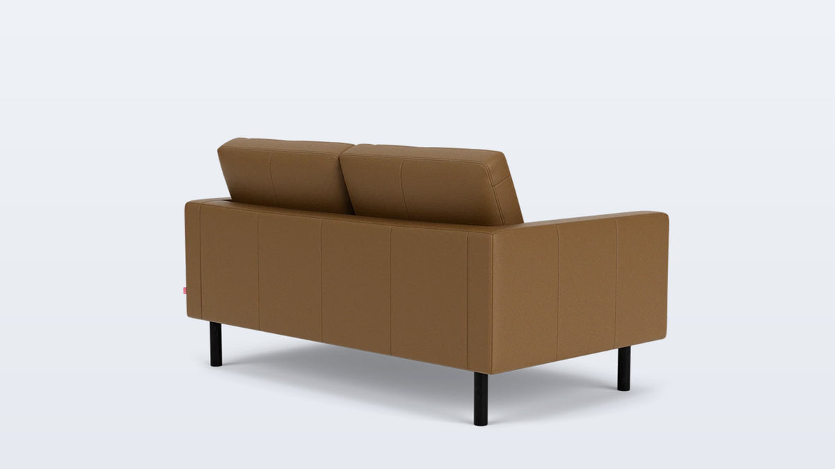 joan loveseat (plain) - leather