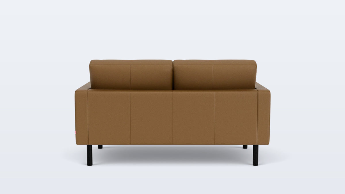 joan loveseat (plain) - leather