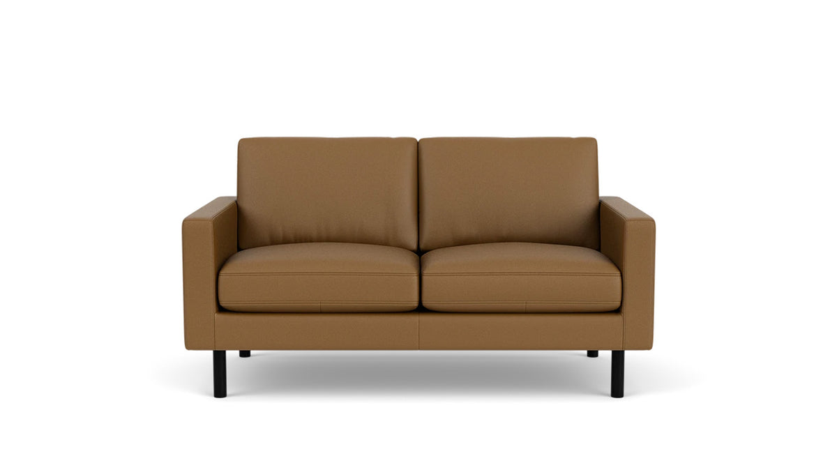 joan loveseat (plain) - leather