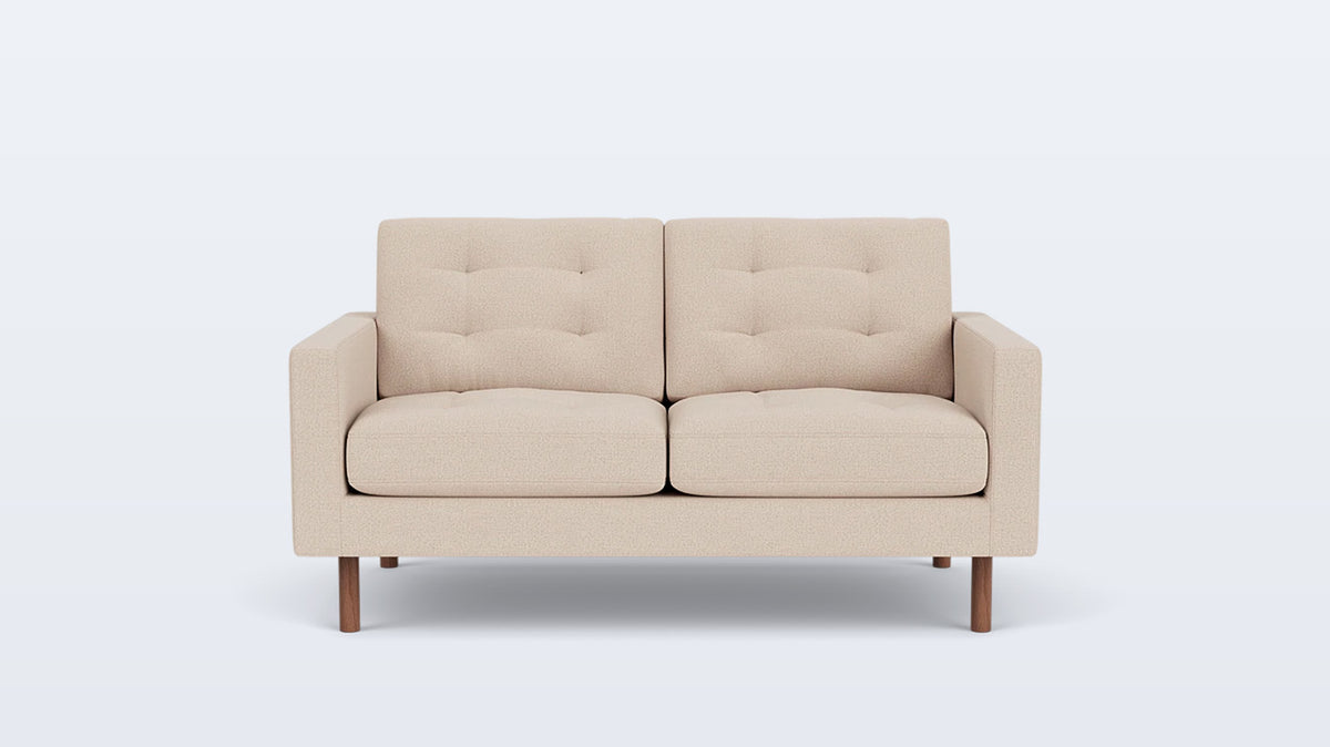 joan loveseat (tufted) - fabric