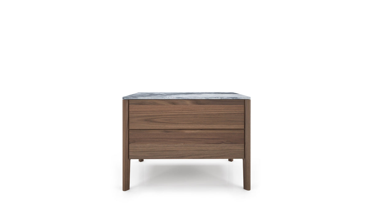 lewis wide 2 drawer nightstand
