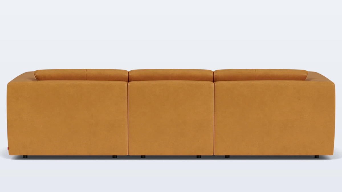 morten 3-piece sectional - leather