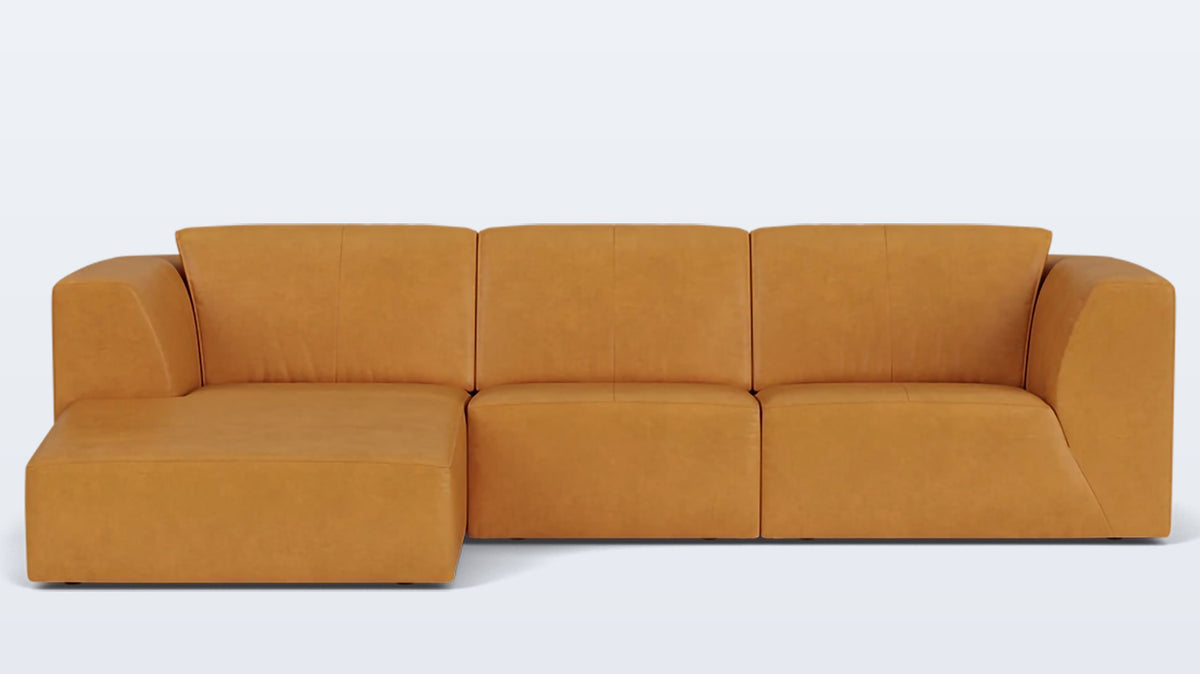 morten 3-piece sectional - leather