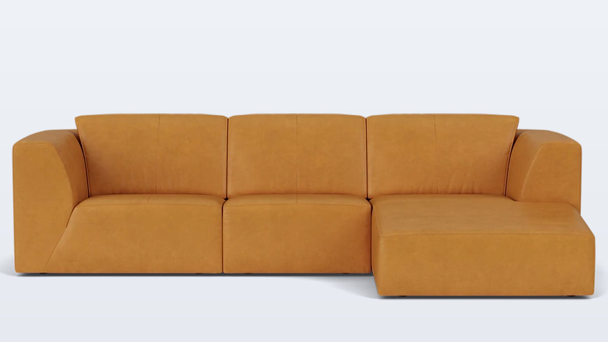 morten 3-piece sectional - leather