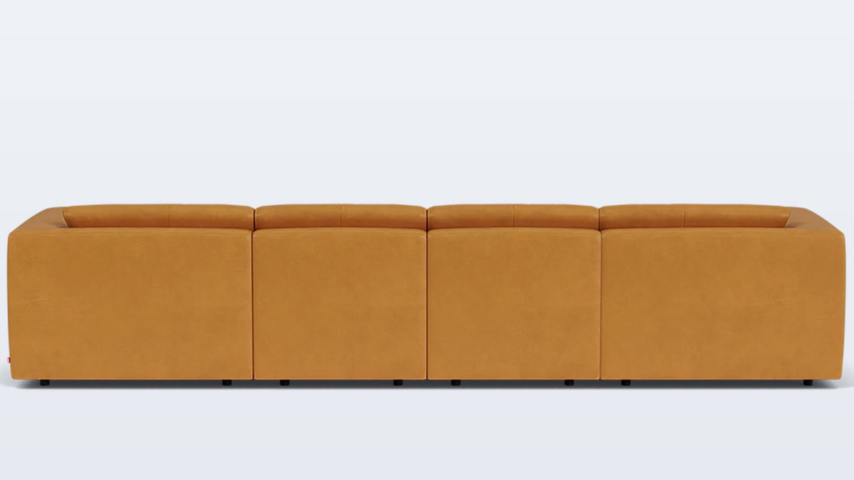 morten 4-piece sectional - leather