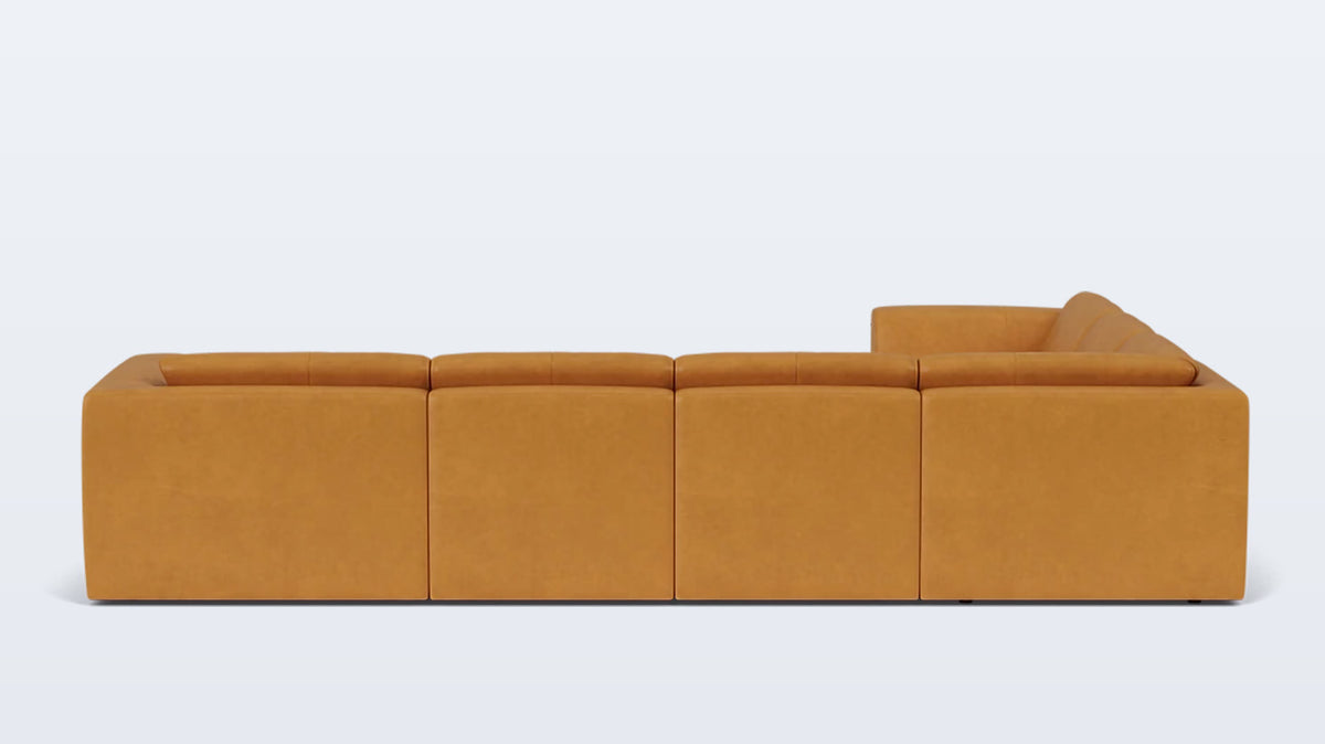 morten 6-piece sectional - leather