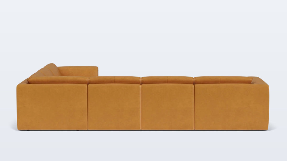 morten 6-piece sectional - leather