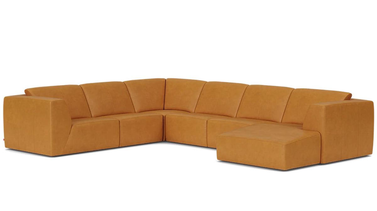 morten 6-piece sectional - leather