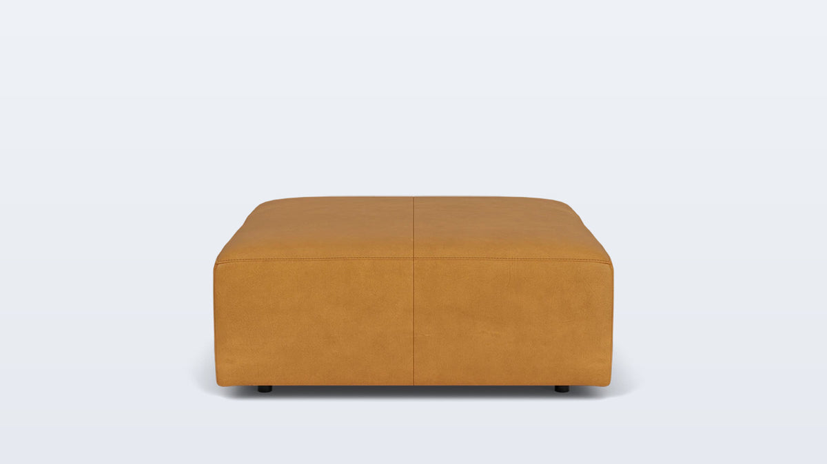 morten ottoman - leather