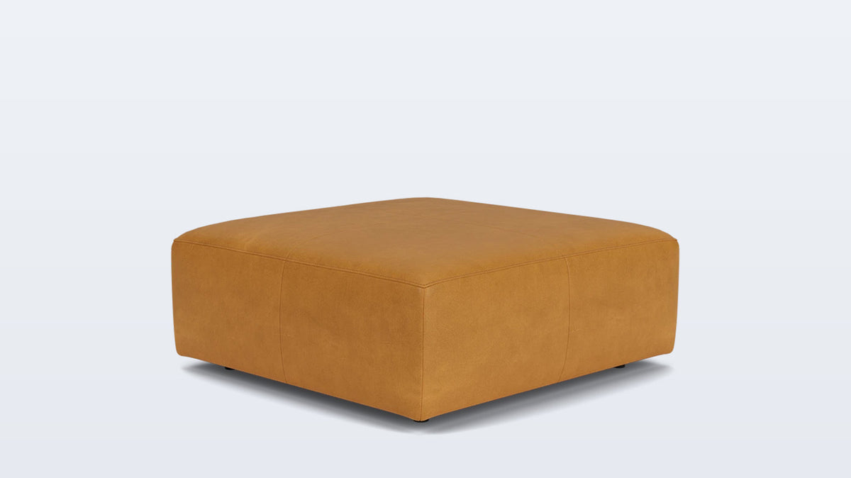 morten ottoman - leather