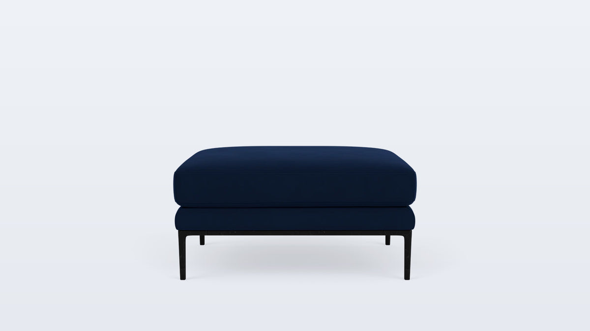 oma rectangular ottoman - fabric