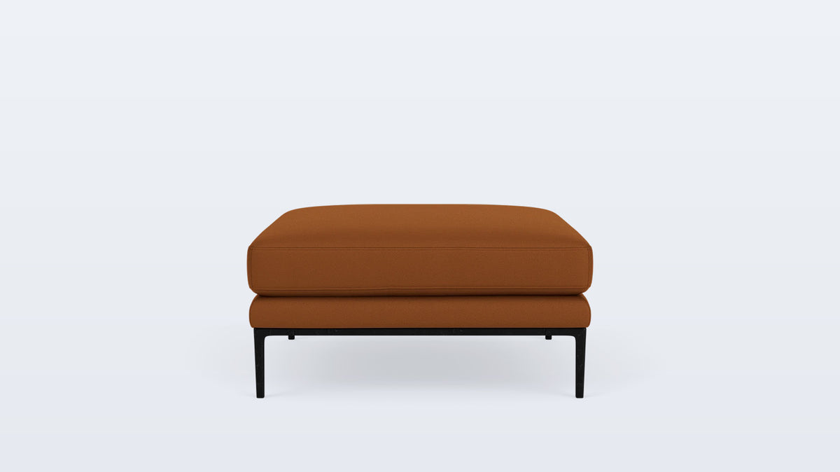 oma square ottoman - leather