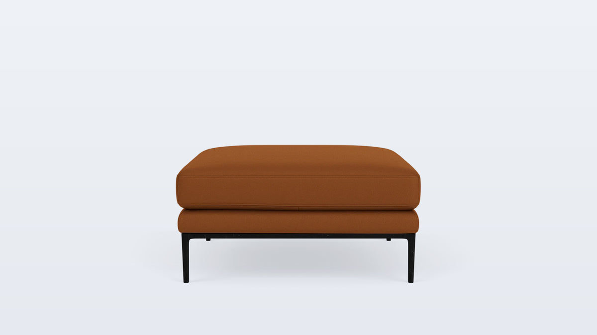 oma square ottoman - leather