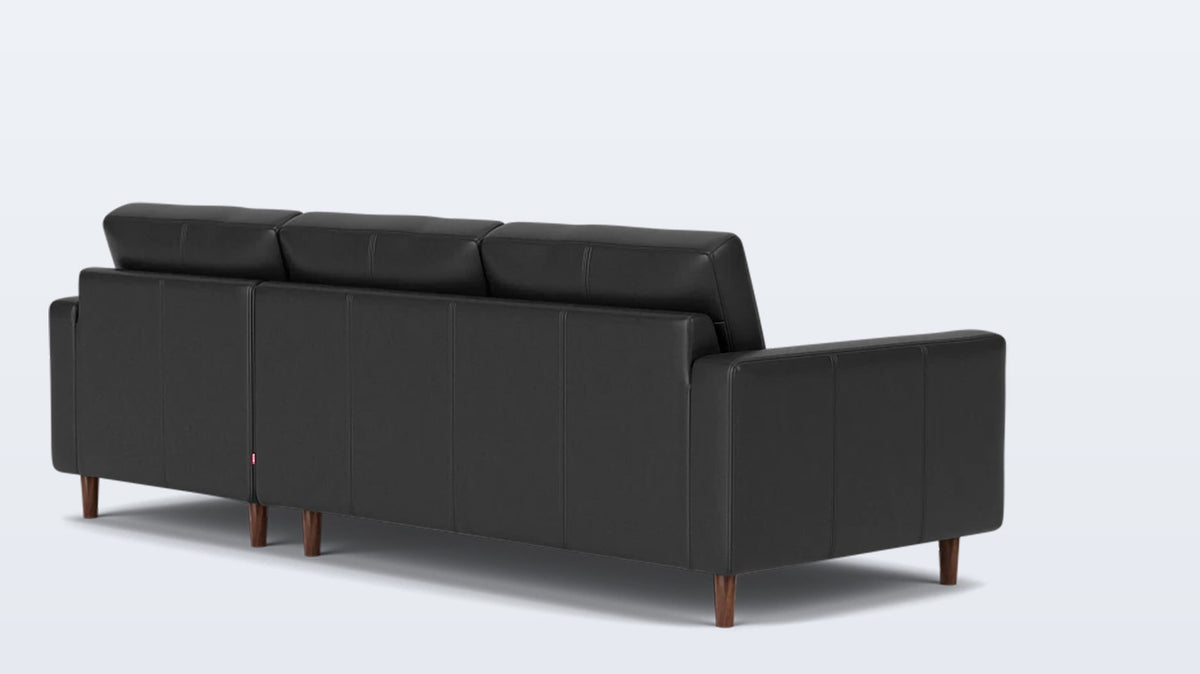 oskar 2-piece sectional - leather