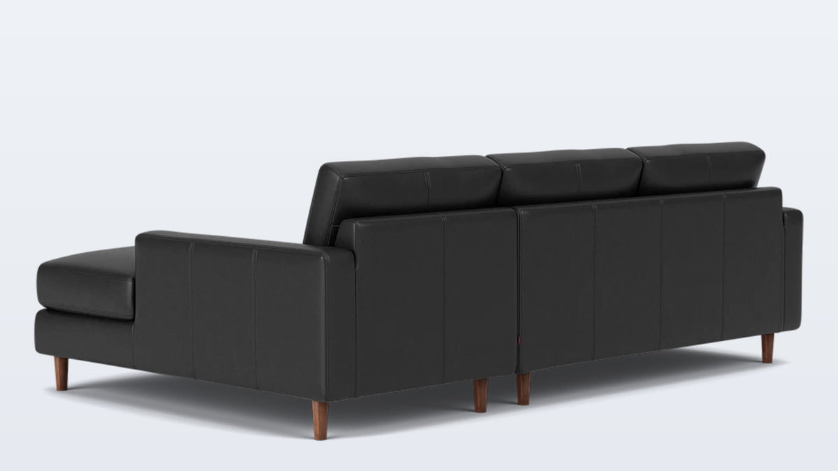 oskar 2-piece sectional - leather