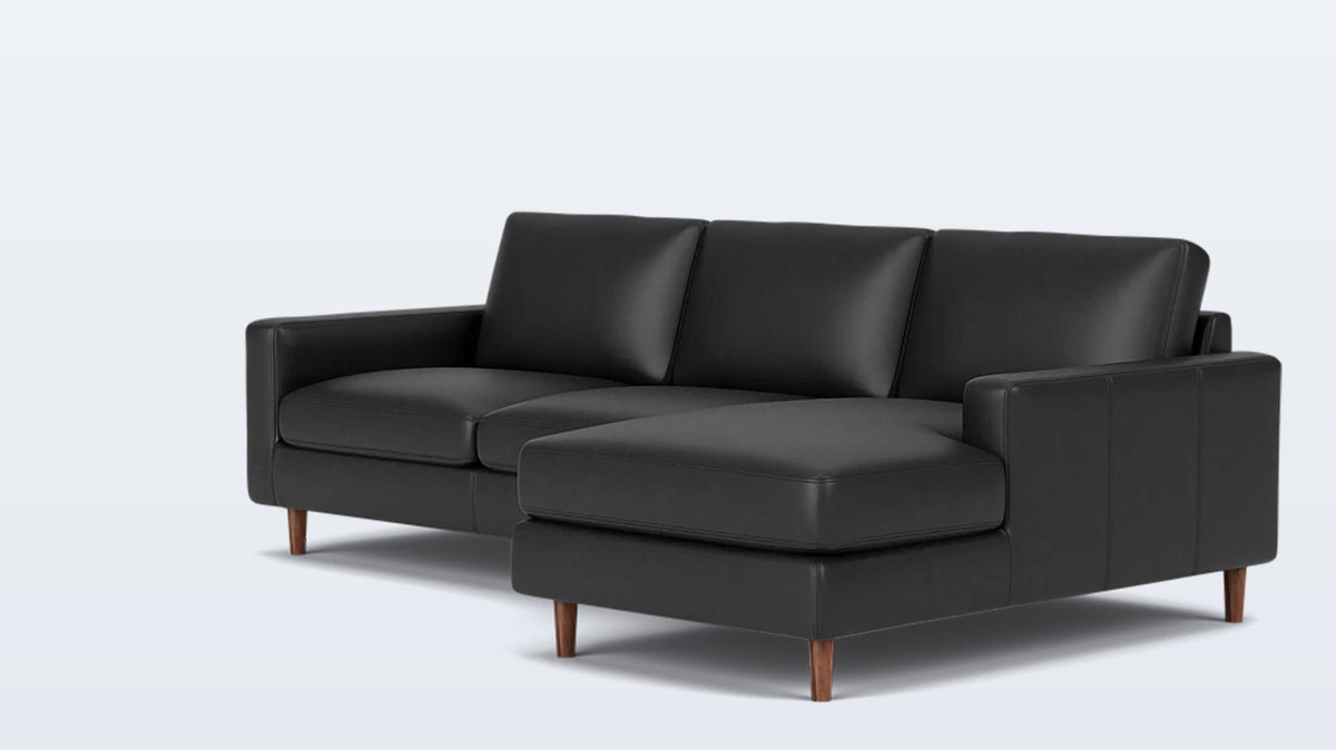 oskar 2-piece sectional - leather