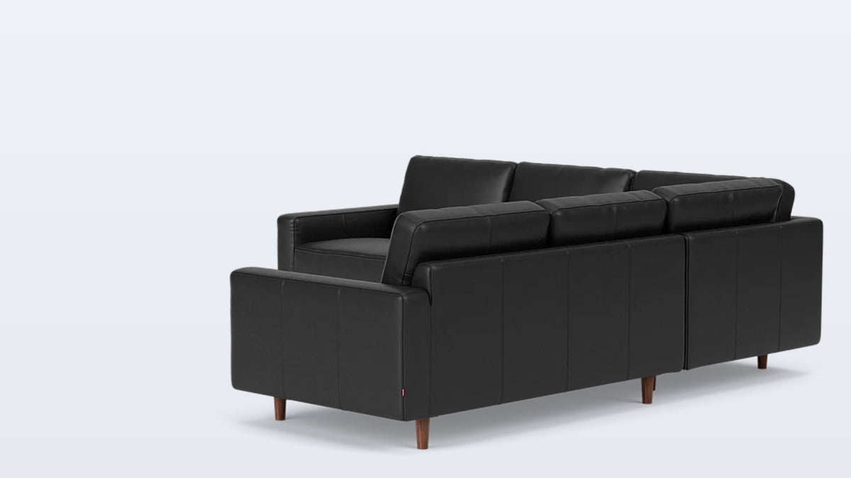 oskar 2-piece sectional - leather