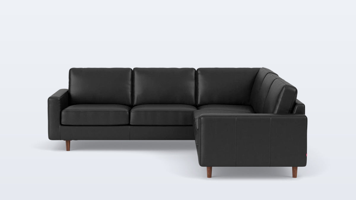 oskar 2-piece sectional - leather