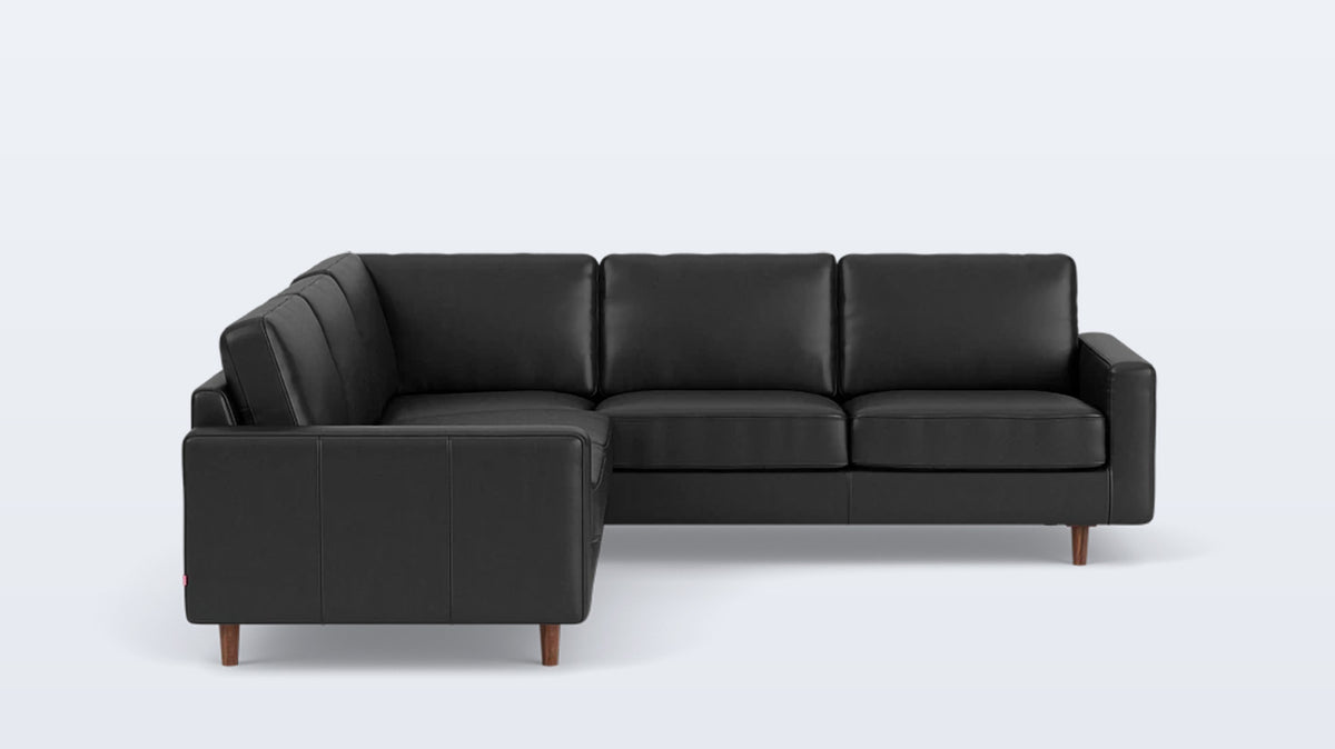 oskar 2-piece sectional - leather