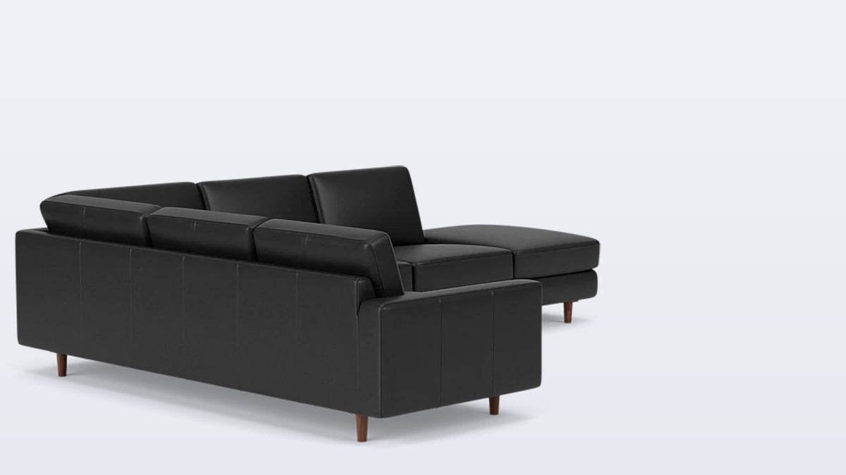 oskar 2-piece sectional - leather