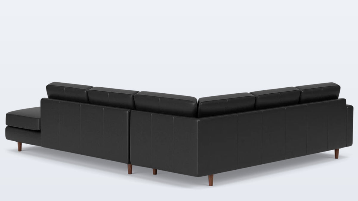 oskar 2-piece sectional - leather