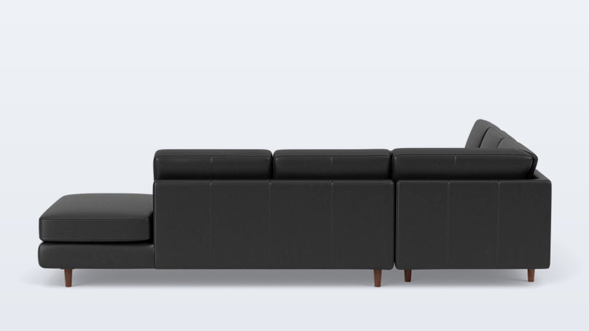 oskar 2-piece sectional - leather