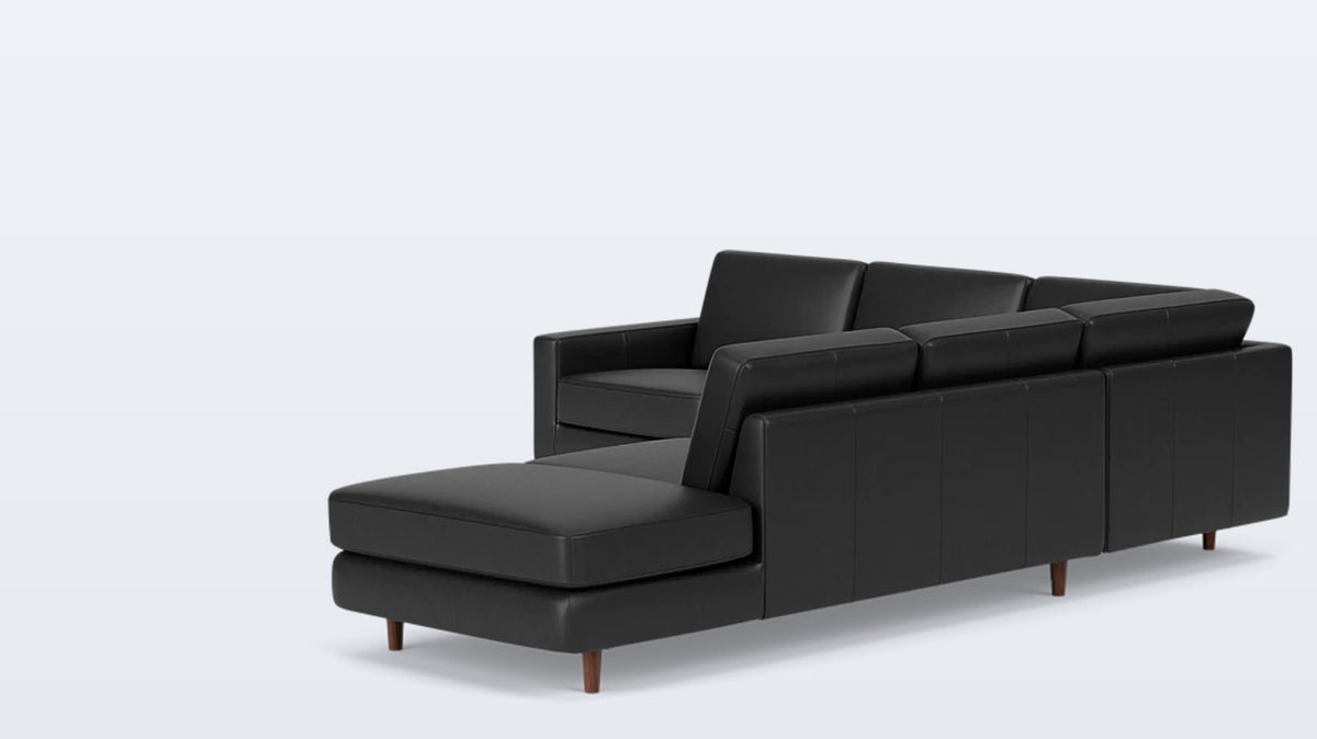 oskar 2-piece sectional - leather