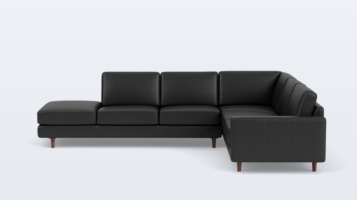 oskar 2-piece sectional - leather