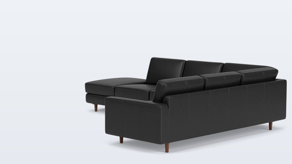 oskar 2-piece sectional - leather