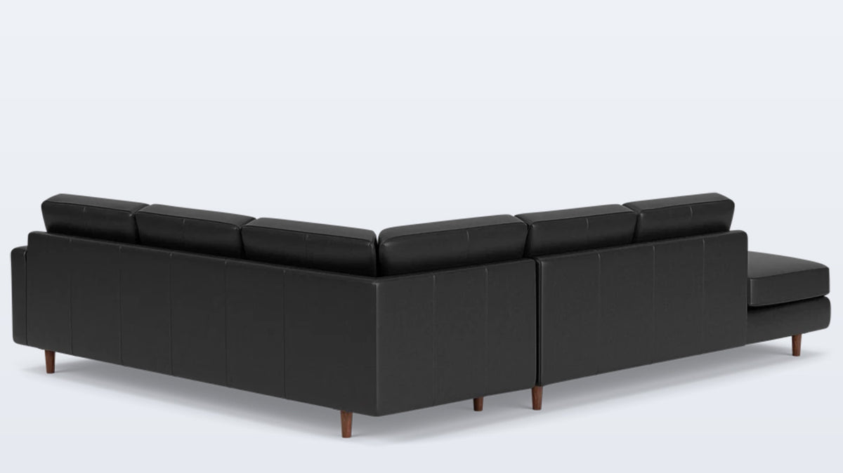 oskar 2-piece sectional - leather