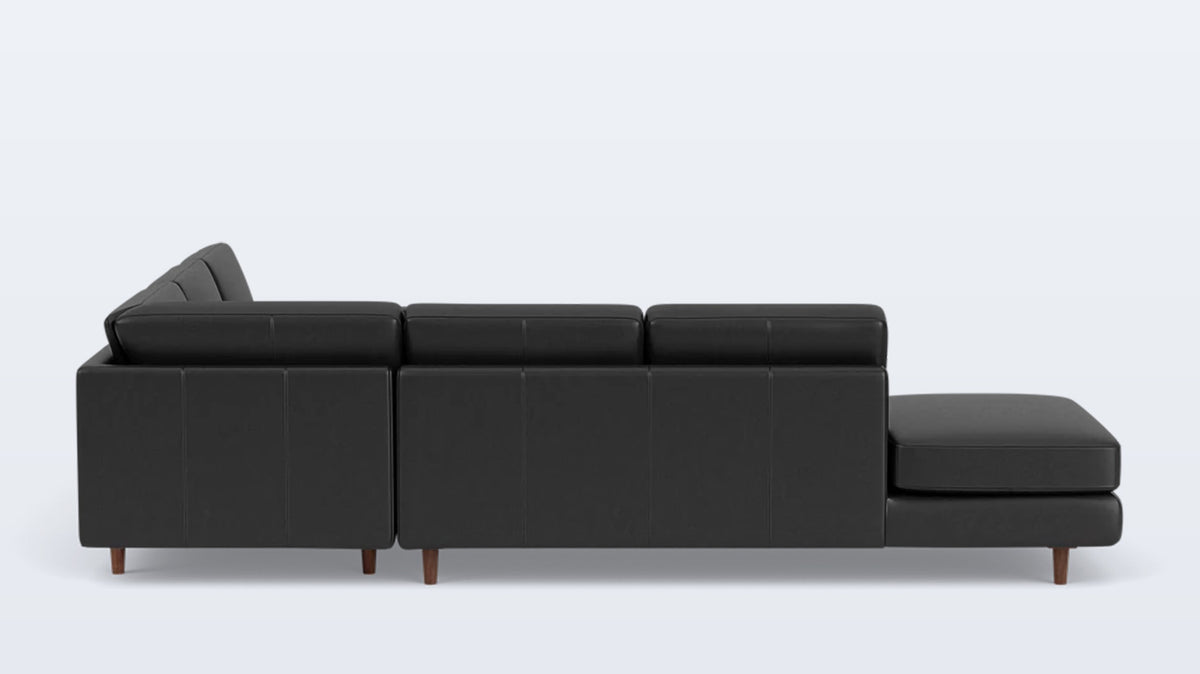 oskar 2-piece sectional - leather