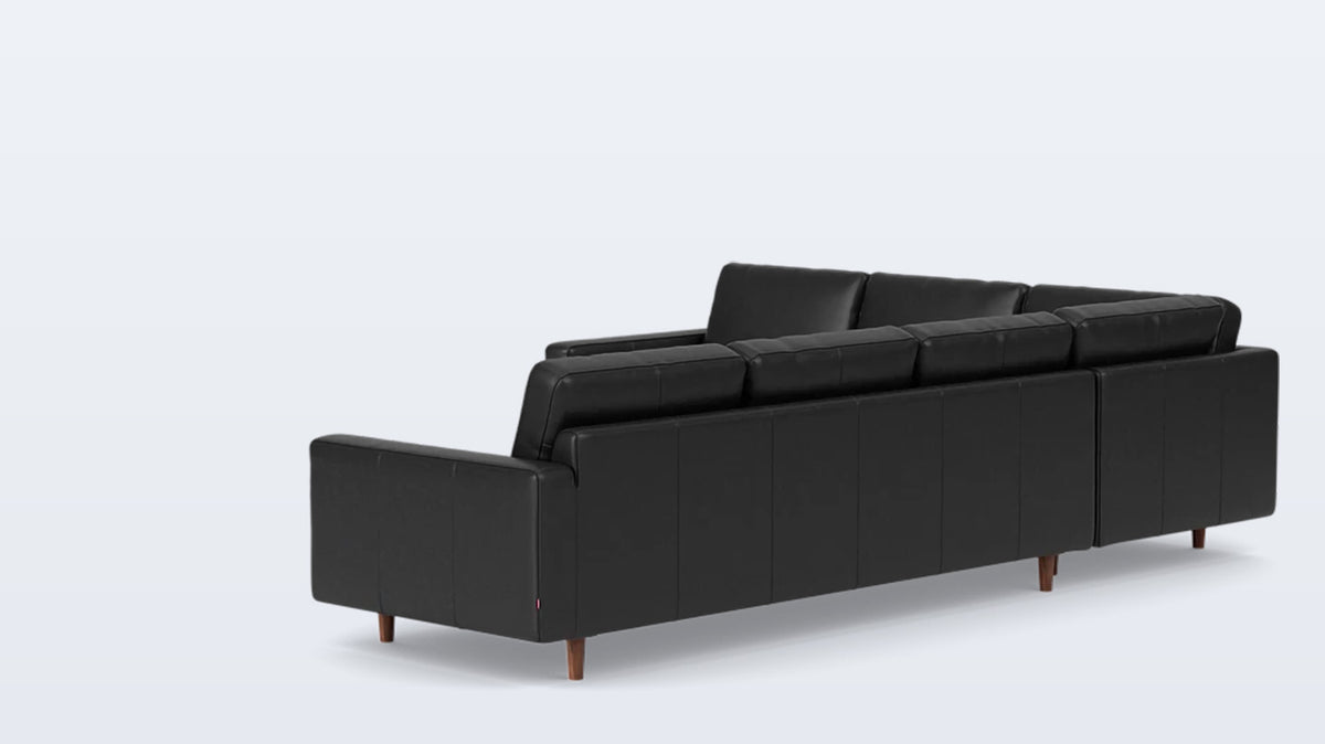 oskar 2-piece sectional - leather