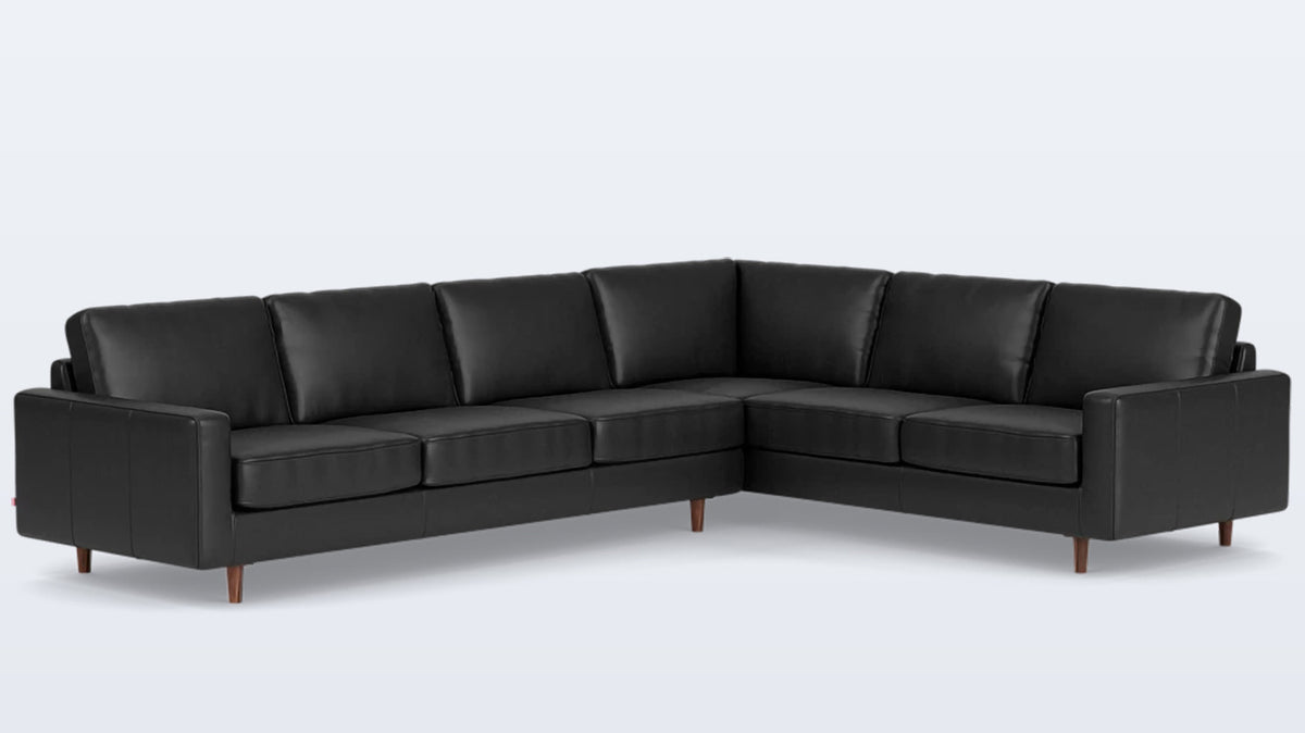 oskar 2-piece sectional - leather