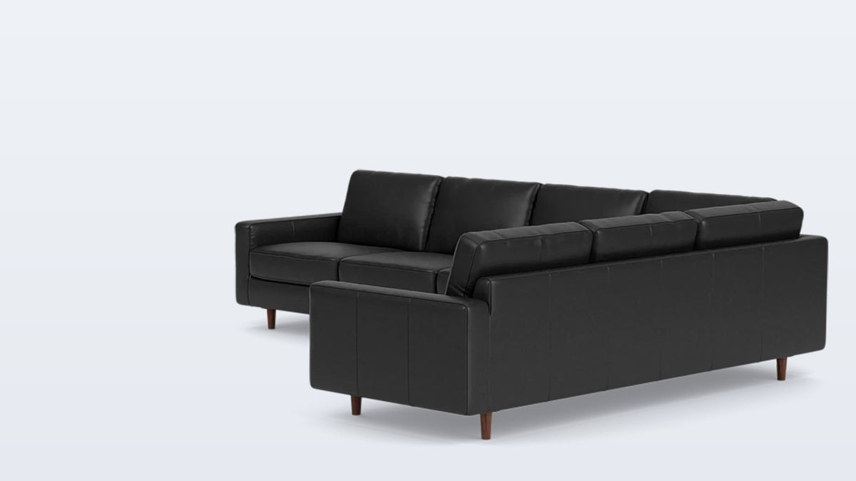 oskar 2-piece sectional - leather