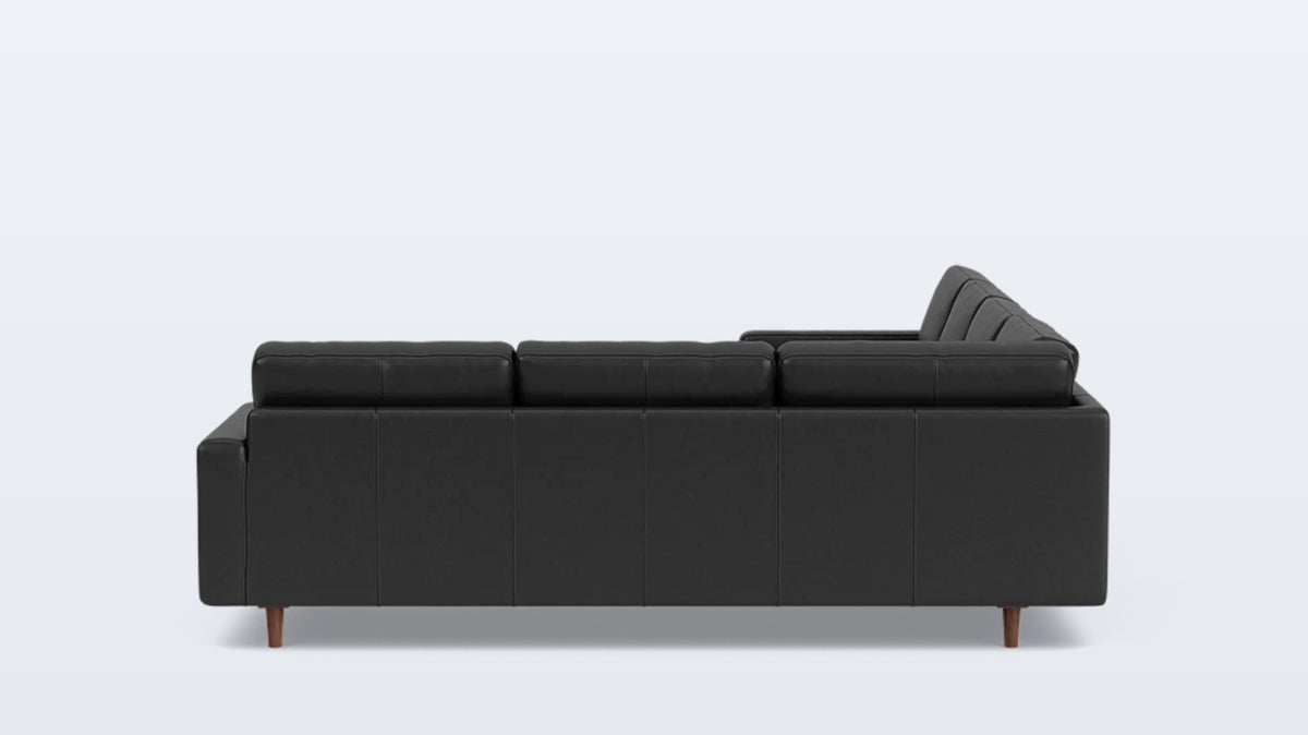 oskar 2-piece sectional - leather