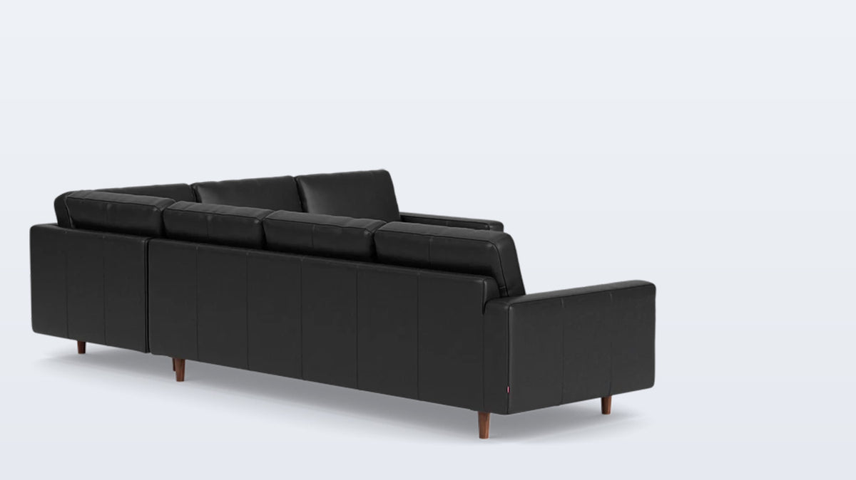 oskar 2-piece sectional - leather