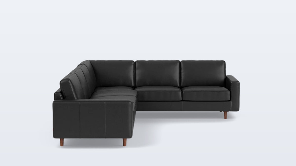 oskar 2-piece sectional - leather